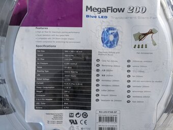 Cooler Master Mega Flow 200 Blue Case Fan '700 RPM, 200mm - 5