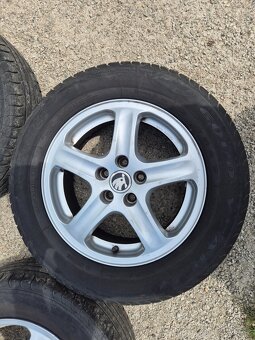 Alu kola Octavia 1 original,5x100R15,pneu Good Year 4x - 5