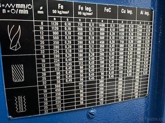 Sloupová vrtačka TOS VS 32 - - 5