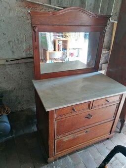 Komoda s mramorovou deskou - 5