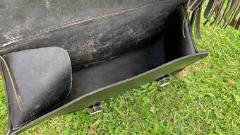 Moto brašny na Chopper / kožené s třásněmi - 5