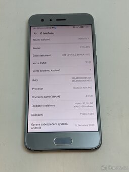 Honor 9 4/64gb silver. Záruka 6 měsíců. - 5