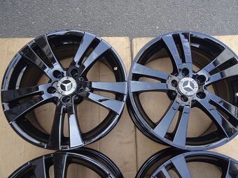 Alu disky černé na Mercedes, 17", 5x112, ET 38, šířka 7,5J - 5