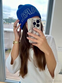 KARL LAGERFELD ZIMNÍ ČEPICE MODRÁ - 5