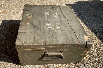 Stará vojenská dřevěná krabice - 5
