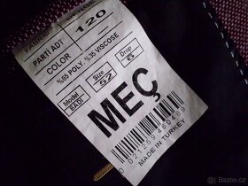 Mec51 pánske slim bordové sako M - 5