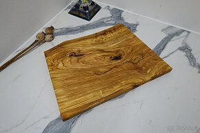 Olivové prkénko nepravidelné 380 x 280 x 21 mm - 5