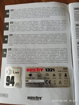 Elektrický vertikutátor - provzdušňovač trávníku - 5