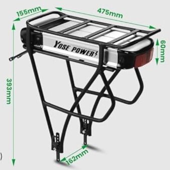 Baterie do elektrokola nosičová E-Bike 13Ah. (nebo 16Ah) - 5
