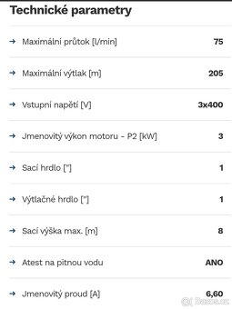 Čerpadlo odstředivé Calpeda - 5