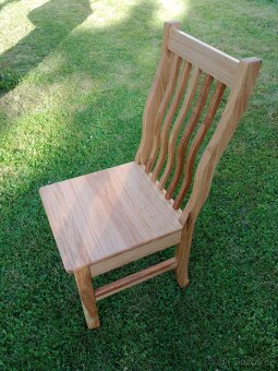 Jídelní židle masiv dub tvarovaná - 5