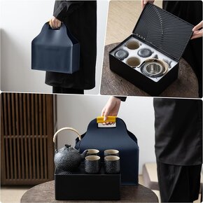 Cestovní porcelánový čajový set - 5