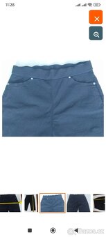 Prodám černé tříčtvrteční kalhoty elastické NOVÉ - 5