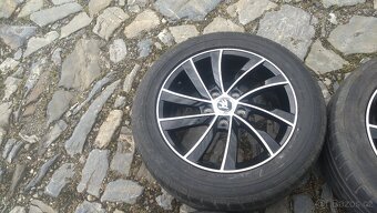 NOVÁ al kola 16 5x112 na ŠKODA + letní 205 55 16 - 5