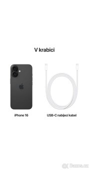IPhone 16(128) černý, nový, nerozbalený - 5