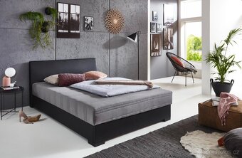 AKCE Postel 140x200 bílá / černá VÍCE KS NOVÝ - 5