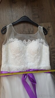 Svatební šaty ivory vel.42 - 5