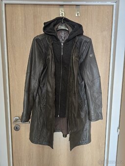 Dámský kožený kabát vel. XL - 5