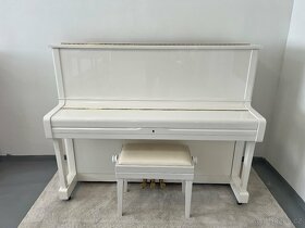 Bílé pianino Yamaha mod. U1A  se zárukou 5 let. Doprava - 5