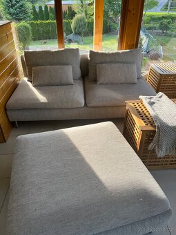 IKEA sedací soupravy SÖDERHAMN v super stavu, béžová/hnědá - 5