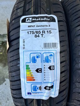 4x 175/65R15 84T, MATADOR HECTORRA 3, LETNÍ, NOVÉ - 5