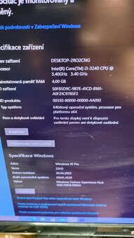 Prodám PC s CPU i3-3240 + monitor - 5