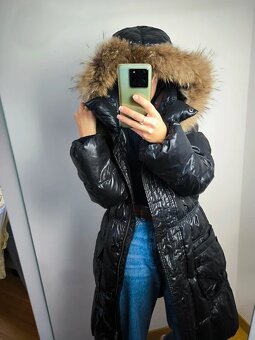 péřový kabát s pravým kožichem vel L MILESTONE - 5