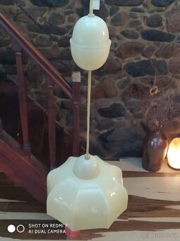 Stará starožitná celoskleněná Art Deco stahovačka stahovací - 5