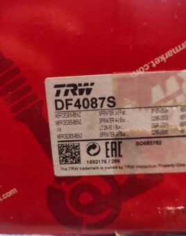 Brzdový kotouč TRW DF4087S - 5