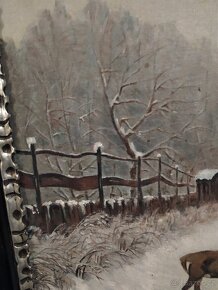 Obraz s rámem 97,5×77 cm. Olejomalba na platně Signováno - 5