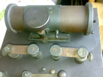Krystalový přijímač MARCONI TYP 31A z roku 1910. Dobrý stav. - 5