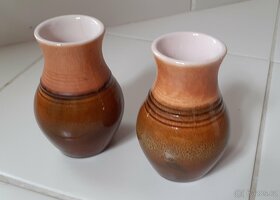 keramické vázičky - 2 kusy - 5