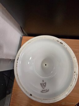 Trojramenný porcelánový svícen - 5