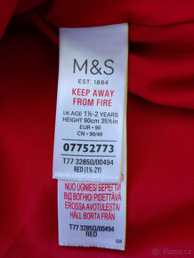 Sváteční šatičky - červené vel.92 (M&S) - 5