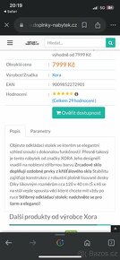 Stříbrný zrcadlový konzolovy stolek - 5