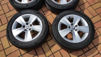 Letní sada ŠKODA Fabia3, Rapid 5x100 R15 pneu 185/60/15 - 5
