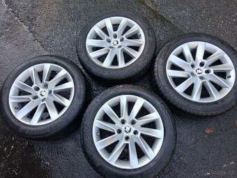 Alu kola 17" Škoda Superb Stratos 5x112 s pneu 215/55R17 - 5