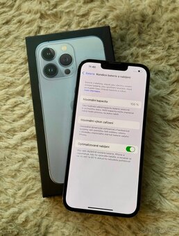iPhone 13 Pro Max Sierra Blue BATERIE 100% TOP - 5