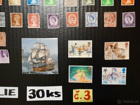 poštovní známky / ANGLIE  č.3  30ks - 5