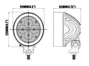 John deere led pracovní světlo 40w - 5