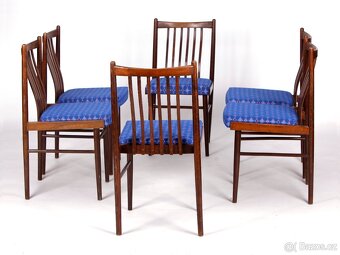 Zachovalé retro židle s nový, čalouněním. - 5