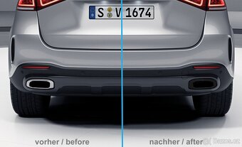 Koncovky výfuku MERCEDES-BENZ GLC GLE GLS - ČERNÉ - 5