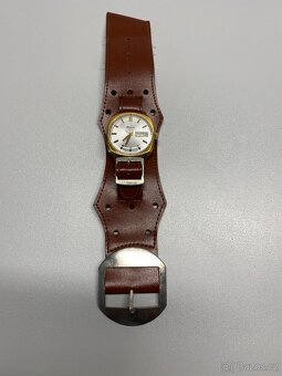hodinky staré pánské náramkové hodinky automat raketa - 5