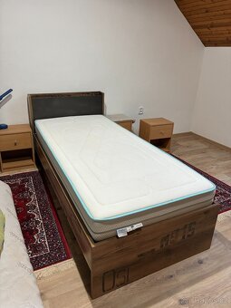 Postel FARGO - smrk canyon/šedá, 90x200 cm - 5