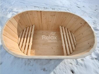 Koupací káď pro 2 ze smrku - 5