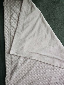 Světle růžová minky deka - 5