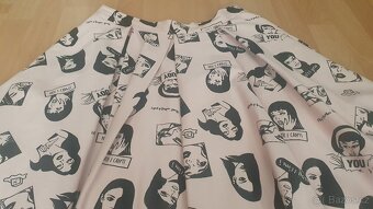 Retro objemová sukně s všitou objemovou spodničkou MOHITO - 5