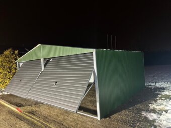 Plechová garáž 6x5m - 5