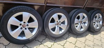 Originál alu Škoda Fabia 3/Rapid 5x100 185/60 R15 – letní - 5