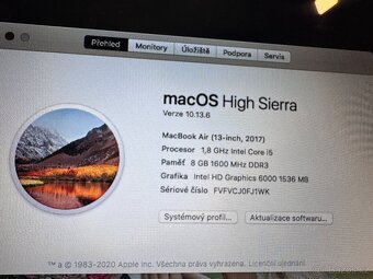 MacBook Air 13” (2017) – skvělý stav, jen 65 cyklů baterie - 5